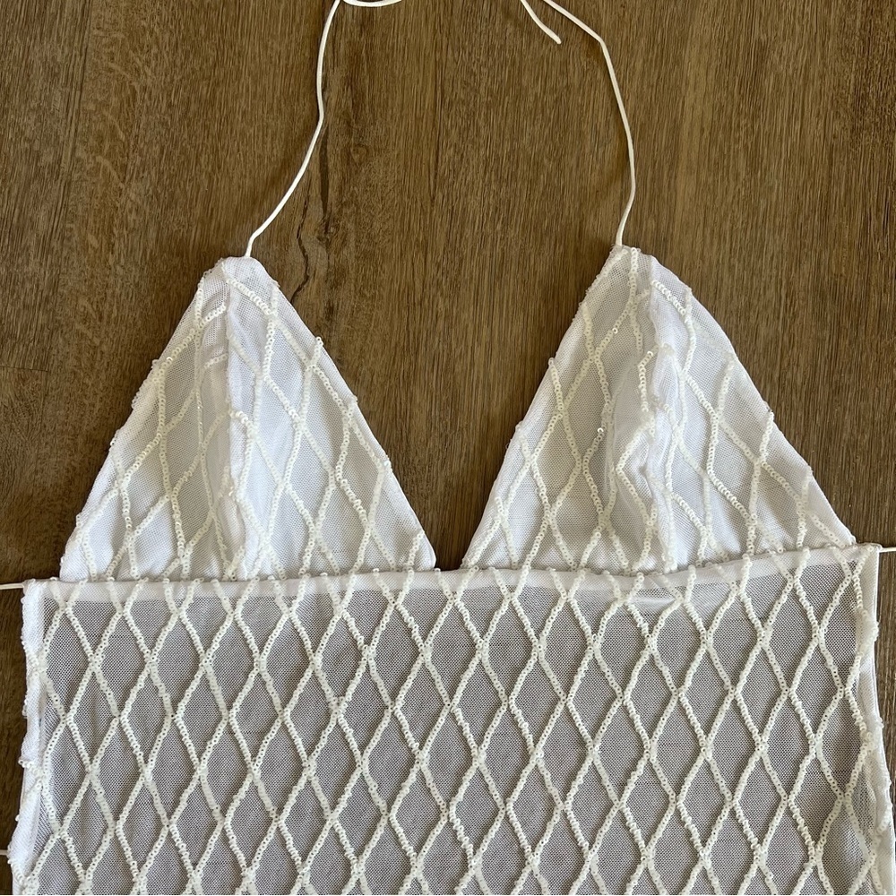 Handmade Y2K Fairycore Mermaid Ibiza
Sequin Halter Backless Vest Top - Small - Picture 6 of 8